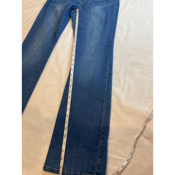 Methera Womens Vintage 1980s Jeans Boot Cut Leg Denim Mid Rise Pockets Blue SZ 8 - Picture 6 of 8